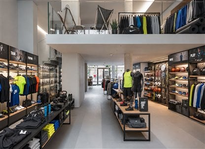 Ipotesi interno abbigliamento sportivo